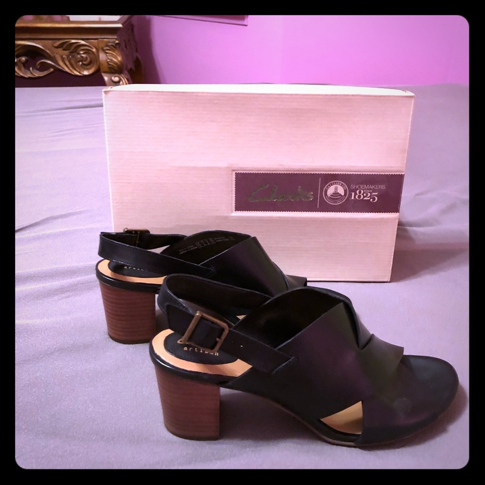 Clarks black leather “Ralene Vive” shoes